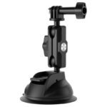TELESIN Support Ventouse Universel avec support de téléphone et montage pour caméra d&rsquo;action TE-SUC-012