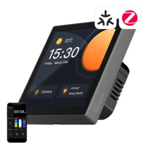 Panneau de Contrôle Intelligent WiFi/Bluetooth/ZigBee Matter Sonoff NSPanel Pro (noir)