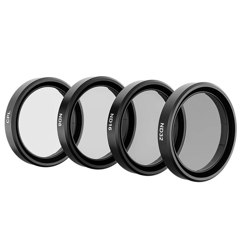 Ensemble de 4 filtres TELESIN CPL/ND8/ND16/ND32 pour DJI Osmo Action 3 / 4 / 5 - Ypsilon Computers
