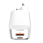 Chargeur mural LDNIO A2318M USB, USB-C + Câble USB-C – Lightning