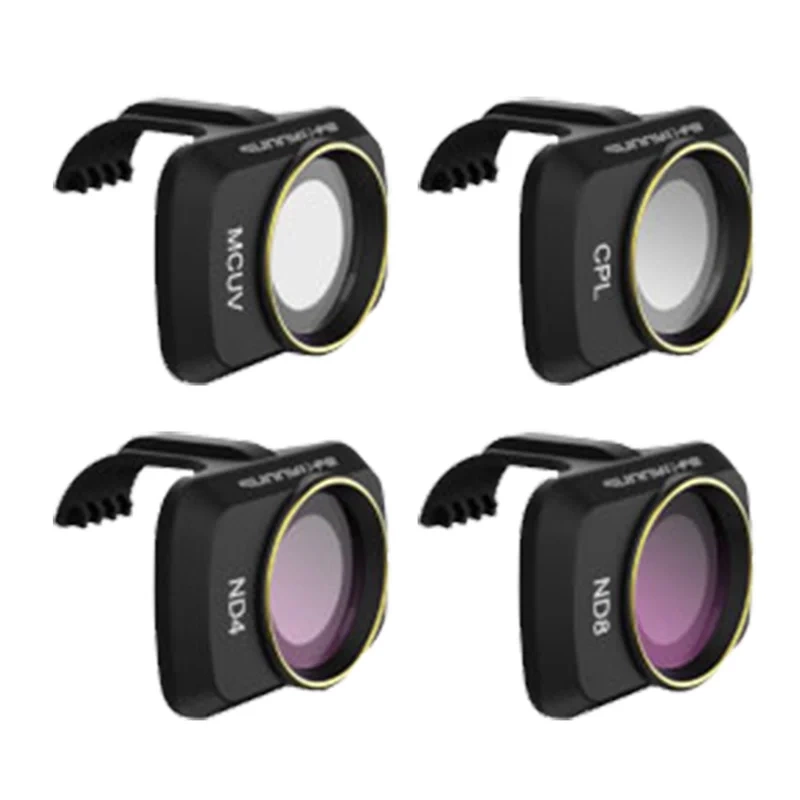 Ensemble de 4 filtres CPL ND 4/8 UV Sunnylife pour DJI Mini 2 (MM-FI9257) - Ypsilon Computers