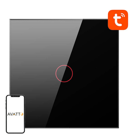 Interrupteur Intelligent WiFi Avatto TS02-EU-B1 1 Voie TUYA (noir) - Ypsilon Computers