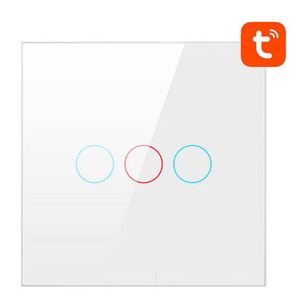 Interrupteur Intelligent WiFi Avatto TS02-EU-W3 3 Voies TUYA (blanc) - Ypsilon Computers