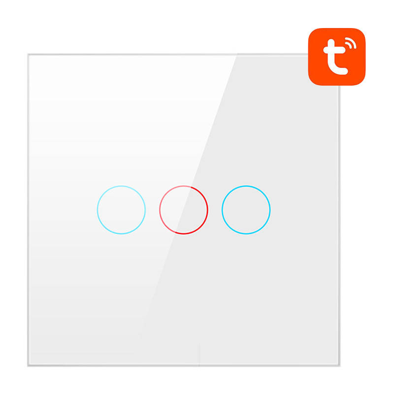 Interrupteur Intelligent WiFi Avatto TS02-EU-W3 3 Voies TUYA (blanc) - Ypsilon Computers