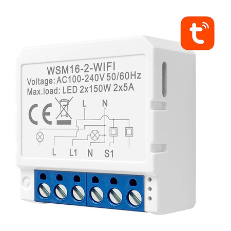 Module d'Interrupteur Intelligent WiFi Avatto WSM16-W2 TUYA - Ypsilon Computers