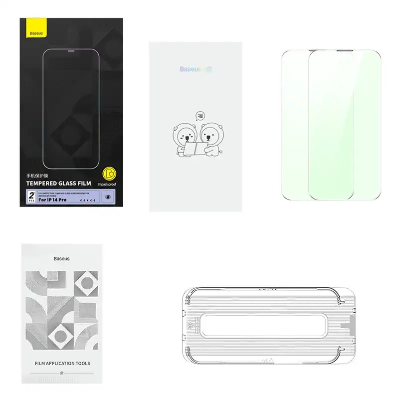 Verre trempé avec filtre de protection des yeux Baseus Crystal Series iPhone 14 PRO - Ypsilon Computers