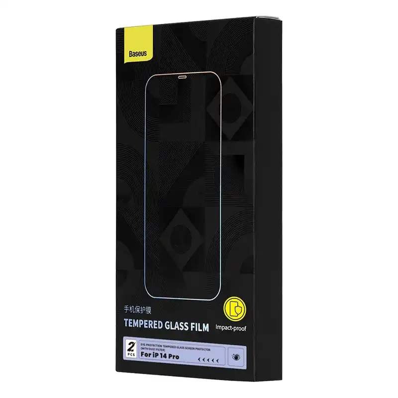 Verre trempé avec filtre de protection des yeux Baseus Crystal Series iPhone 14 PRO - Ypsilon Computers