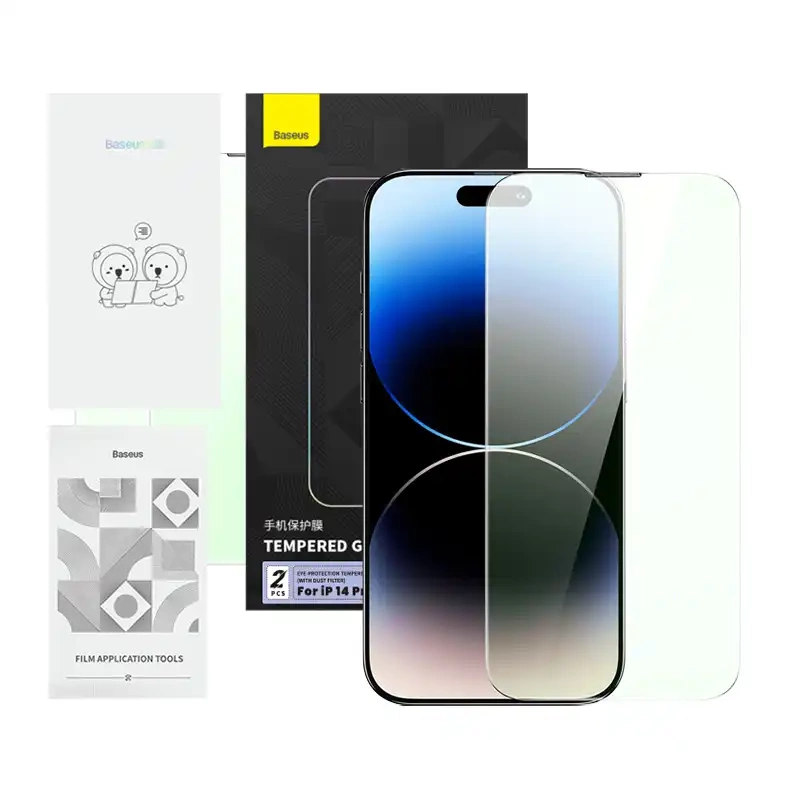 Verre trempé avec filtre de protection des yeux Baseus Crystal Series iPhone 14 PRO - Ypsilon Computers
