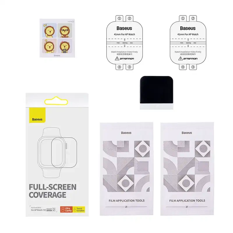 Baseus Film Protecteur 41mm pour Montre AP 7/8, Transparent - Ypsilon Computers