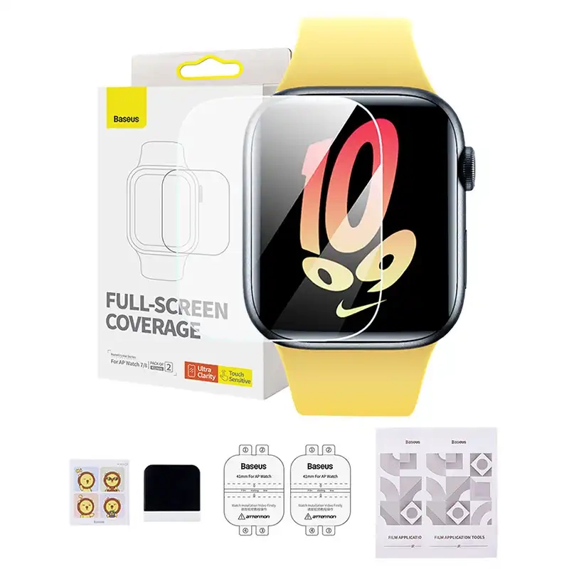Baseus Film Protecteur 41mm pour Montre AP 7/8, Transparent - Ypsilon Computers