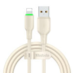 Câble USB vers Lightning Mcdodo CA-4740 avec lumière LED 1,2 m (beige)