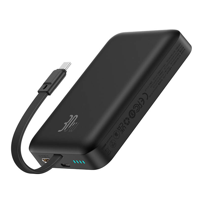 Batterie Externe Baseus Magnétique Mini 10000mAh, USB-C 30W MagSafe (noir) - Ypsilon Computers