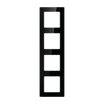 Prise quadruple Avatto N-TS10-Frame-B4 (noir)