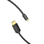 Câble HDMI-D Mâle vers HDMI-A Mâle Vention AGIBF 1m, 4K 60Hz (Noir)