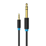 Câble Audio TRS 3,5mm vers 6,35mm Vention BABBG 1,5m, Noir