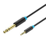 Câble Audio TRS 3,5mm vers 6,35mm Vention BABBG 1,5m, Noir