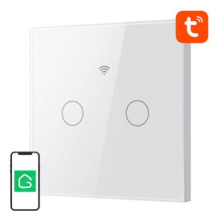 Interrupteur de lumière WiFi Smart Touch Gosund SLS2 (N optionnel, double) Tuya - Ypsilon Computers