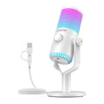 Microphone de jeu Maono DM30RGB (blanc)