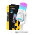 Microphone de jeu Maono DM30RGB (blanc)