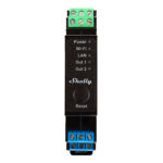 Relais à 2 canaux Shelly Pro 2PM sur rail DIN, WiFi/LAN (Mesure de puissance)