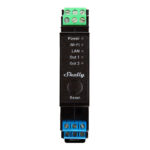 Relais à 2 canaux Shelly Pro 2PM sur rail DIN, WiFi/LAN (Mesure de puissance)
