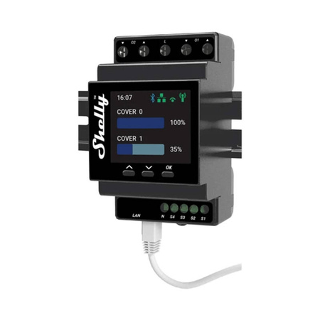 Shelly Pro Dual Cover PM Rail DIN Contrôleur Double, WiFi (Mesure de puissance) - Ypsilon Computers