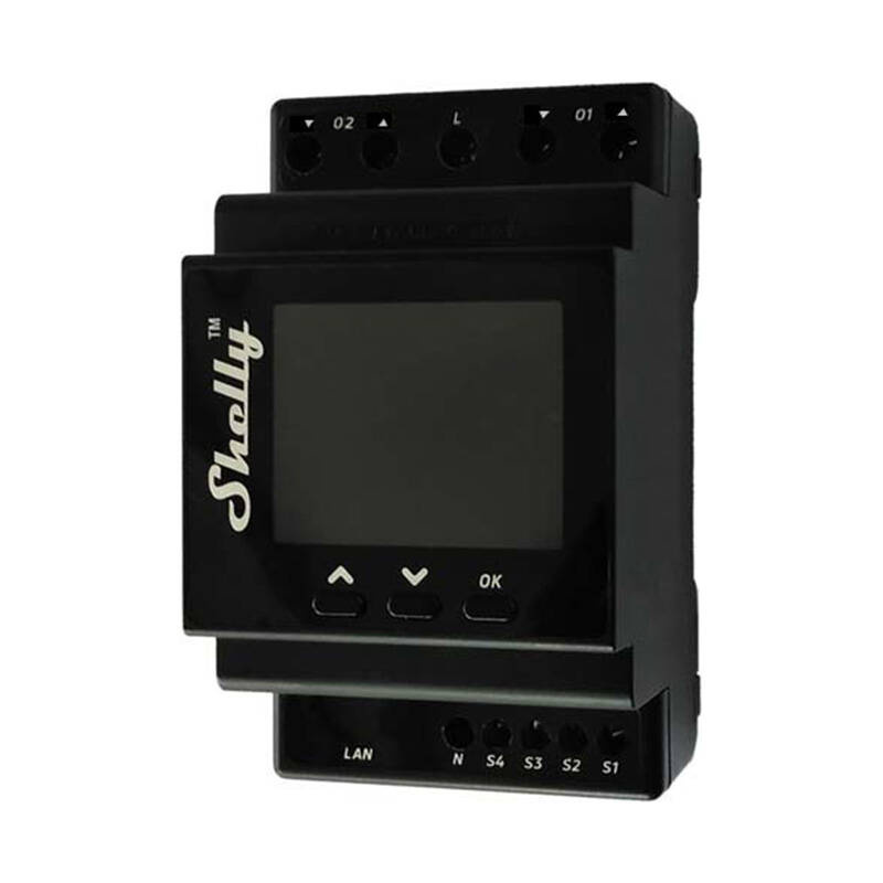 Shelly Pro Dual Cover PM Rail DIN Contrôleur Double, WiFi (Mesure de puissance) - Ypsilon Computers
