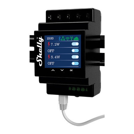 Shelly Pro 4PM Rail DIN Relais 4 canaux, WiFi (Mesure de puissance) - Ypsilon Computers
