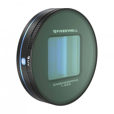 Objectif anamorphique bleu 1.55x Freewell pour Galaxy et Sherp - Ypsilon Computers