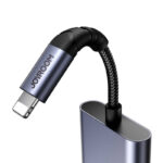 Adaptateur audio 2-en-1 Joyroom SY-L01 Lightning vers 3,5 mm + Lightning (noir)
