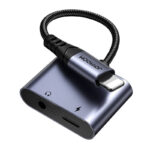Adaptateur audio 2-en-1 Joyroom SY-L01 Lightning vers 3,5 mm + Lightning (noir)