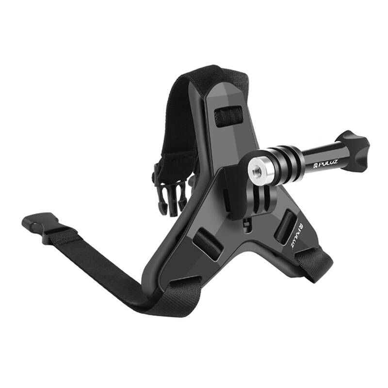 PULUZ Support de menton pour casque pour caméras sportives (y compris X5 / X4, Osmo Action 5 Pro) PU579B - Ypsilon Computers