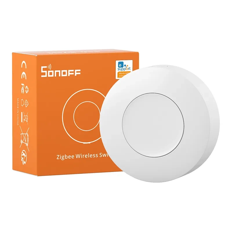 Bouton Sans Fil Intelligent Zigbee Sonoff SNZB-01P (télécommande ronde) - Ypsilon Computers