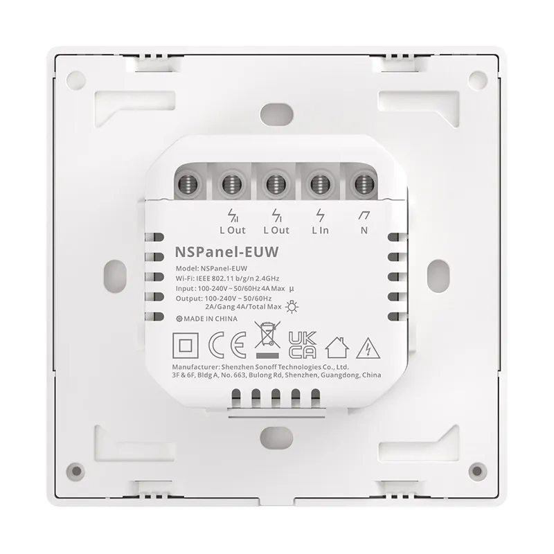 Interrupteur Mural Intelligent WiFi Sonoff NSPanel (blanc) - Ypsilon Computers