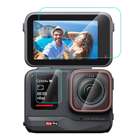 Film en Verre Trempé 3 en 1 PULUZ Pour Insta360 Ace Pro (PU951T) - Ypsilon Computers