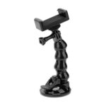 Support de voiture TELESIN avec ventouse pour caméras sportives