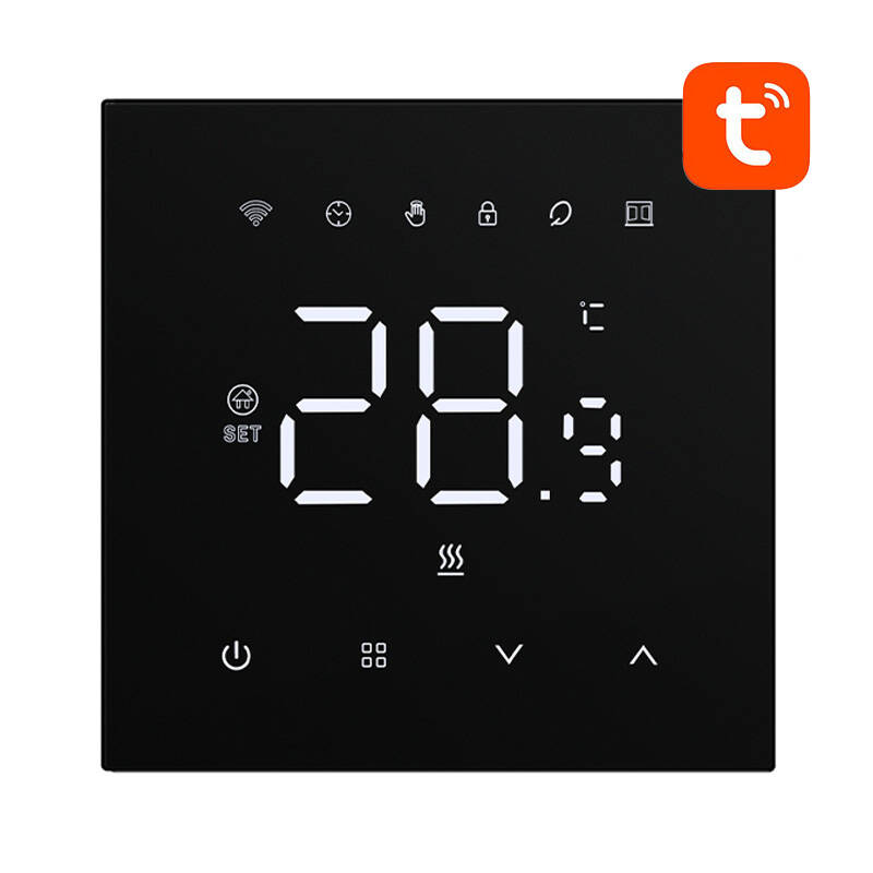 Thermostat intelligent Avatto WT410-16A-B pour chauffage électrique 16A WiFi - Ypsilon Computers