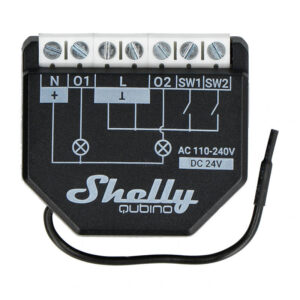 Contrôleur Shelly Qubino Wave2PM, 2 canaux, Z-Wave (Mesure de puissance)