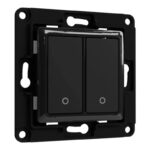 Interrupteur mural Shelly 2 boutons (Noir)