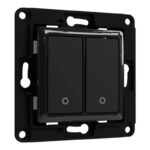 Interrupteur mural Shelly 2 boutons (Noir)