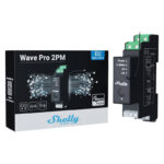 Relais Shelly Qubino Pro 2PM sur rail DIN, 2 canaux, Z-Wave (Mesure de puissance)