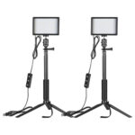 Kit de studio Neewer ZC-10S avec deux lumières LED + filtres + trépieds.