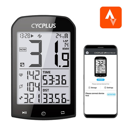 Ordinateur de vélo GPS Cycplus M1 - Ypsilon Computers