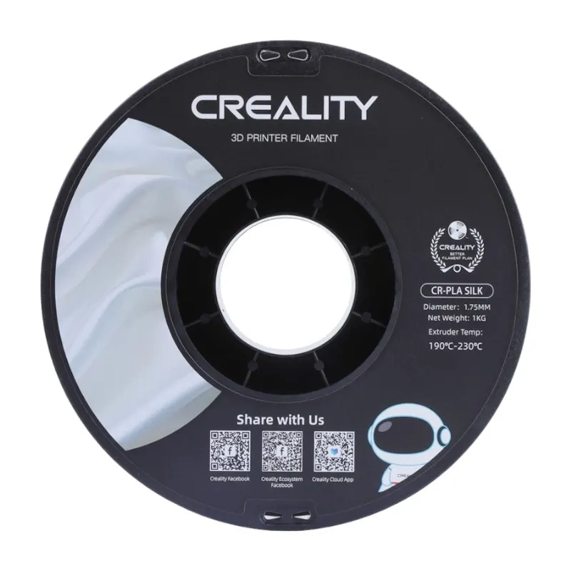 Filament PLA CR-Silk Creality (Blanc) - Ypsilon Computers
