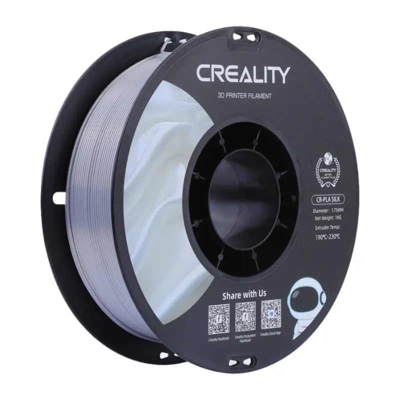 Filament CR-Silk PLA Creality (Argent) - Ypsilon Computers