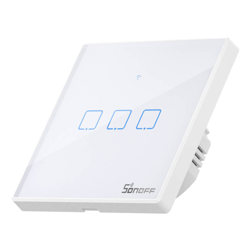 Interrupteur Intelligent WiFi + RF 433 Sonoff T2 EU TX (3-canaux) mis à jour - Ypsilon Computers