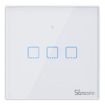 Interrupteur Intelligent WiFi + RF 433 Sonoff T2 EU TX (3-canaux) mis à jour