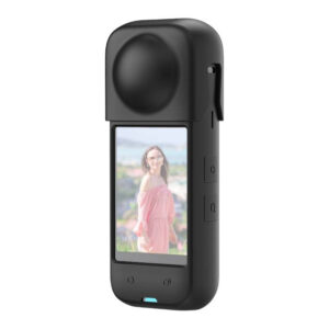 Coque de protection en silicone PULUZ pour Insta360 X4 (noir)