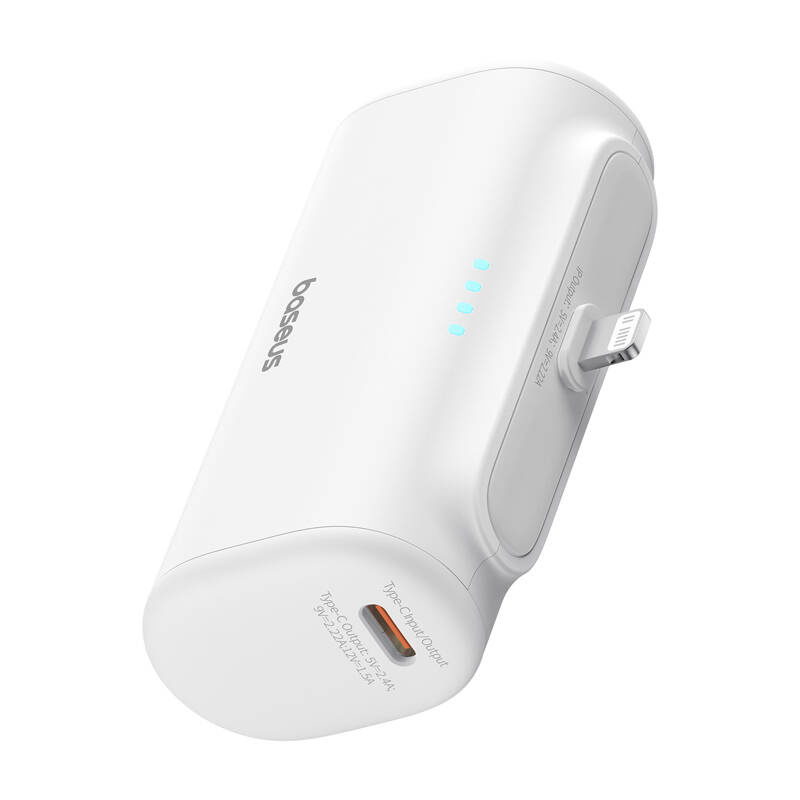 Batterie externe OS-Baseus Compact IP 5000mAh 20W (blanc) - Ypsilon Computers