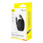 Câble de Chargement Baseus Tungsten Gold USB-C vers USB-C 100W 1m (noir)